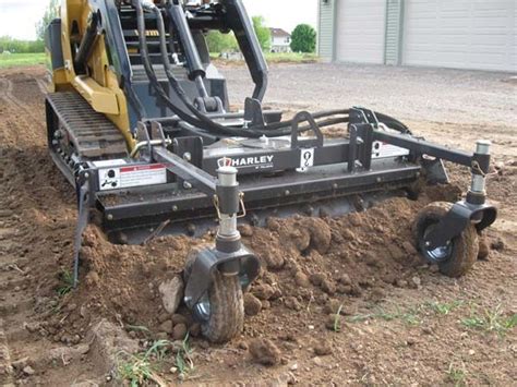 skid steer power rake rental with operator|harley rake rental near me.